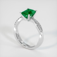 1.61 Ct. Emerald Ring, 18K White Gold 2