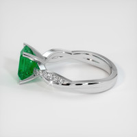 1.61 Ct. Emerald Ring, 18K White Gold 4