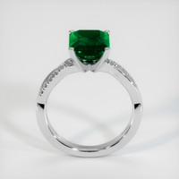 2.75 Ct. Emerald Ring, 18K White Gold 3