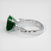 2.75 Ct. Emerald Ring, 18K White Gold 4