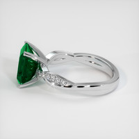 2.73 Ct. Emerald Ring, 18K White Gold 4