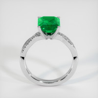2.82 Ct. Emerald Ring, 18K White Gold 3