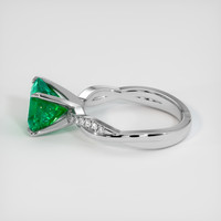2.46 Ct. Emerald Ring, 18K White Gold 4