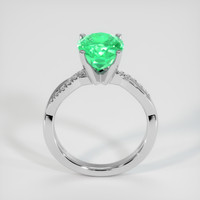 2.85 Ct. Emerald Ring, 18K White Gold 3