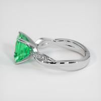 2.92 Ct. Emerald Ring, 18K White Gold 4