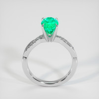 1.97 Ct. Emerald Ring, 18K White Gold 3