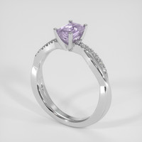 0.97 Ct. Purple Spinel Ring, 18K White Gold 2
