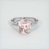 5.28 Ct. Sapphire Ring, 18K White Gold 1