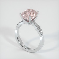 5.28 Ct. Sapphire Ring, 18K White Gold 2