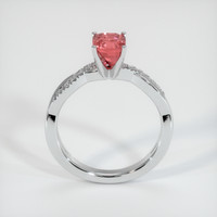 2.03 Ct. Padparadscha Sapphire Ring, 18K White Gold 3