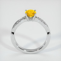 0.88 Ct. Sapphire Ring, 18K White Gold 3