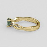 0.84 Ct. Alexandrite Ring, 10K Yellow Gold 4