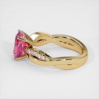 2.73 Ct. Pink Sapphire Ring, 14K Yellow Gold 4