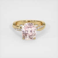 5.28 Ct. Padparadscha Sapphire Ring, 14K Yellow Gold 1