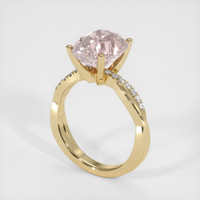 5.28 Ct. Padparadscha Sapphire Ring, 14K Yellow Gold 2