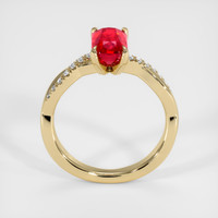 2.06 Ct. Ruby Ring, 14K Yellow Gold 3