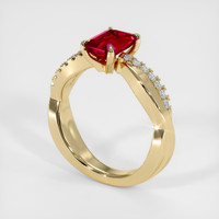 1.55 Ct. Ruby Ring, 14K Yellow Gold 2
