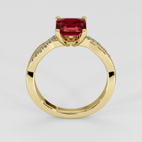 1.75 Ct. Ruby Ring, 14K Yellow Gold 3
