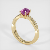 1.06 Ct. Sapphire Ring, 14K Yellow Gold 2