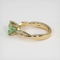 1.59 Ct. Yellowish Green Sapphire Ring, 14K Yellow Gold 4