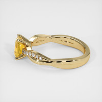 0.84 Ct. Sapphire Ring, 14K Yellow Gold 4