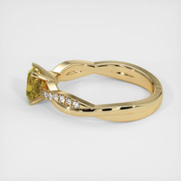 0.85 Ct. Bi Color Sapphire Ring, 18K Yellow Gold 4