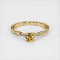 0.54 Ct. Bi Color Sapphire Ring, 18K Yellow Gold 1