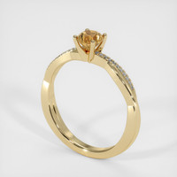 0.54 Ct. Bi Color Sapphire Ring, 18K Yellow Gold 2