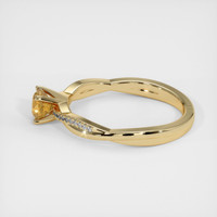 0.54 Ct. Bi Color Sapphire Ring, 18K Yellow Gold 4