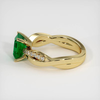 1.61 Ct. Emerald Ring, 18K Yellow Gold 4