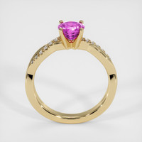 2.20 Ct. Pink Sapphire Ring, 18K Yellow Gold 3