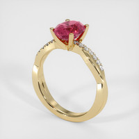 2.06 Ct. Sapphire Ring, 18K Yellow Gold 2