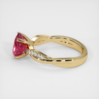 2.06 Ct. Sapphire Ring, 18K Yellow Gold 4
