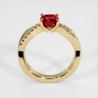1.37 Ct. Ruby Ring, 18K Yellow Gold 3