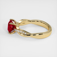 1.49 Ct. Ruby Ring, 18K Yellow Gold 4