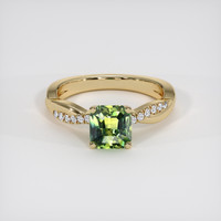 1.28 Ct. Bi Color Sapphire Ring, 18K Yellow Gold 1