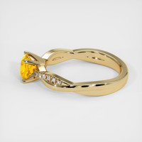 0.88 Ct. Sapphire Ring, 18K Yellow Gold 4