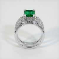 2.18 Ct. Emerald Ring, Platinum 950 3