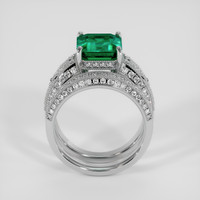 2.94 Ct. Emerald Ring, Platinum 950 3
