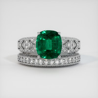 2.44 Ct. Emerald Ring, Platinum 950 1