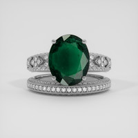 4.00 Ct. Emerald Ring, Platinum 950 1