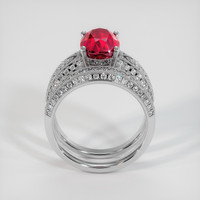 3.03 Ct. Ruby Ring, Platinum 950 3