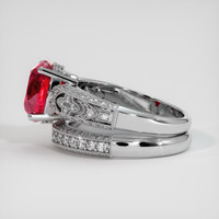 3.03 Ct. Ruby Ring, Platinum 950 4