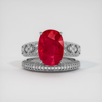 5.14 Ct. Ruby Ring, Platinum 950 1