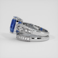 4.28 Ct. Blue Sapphire Ring, Platinum 950 4