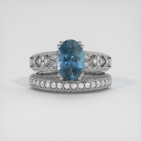 2.32 Ct. Sapphire Ring, Platinum 950 1
