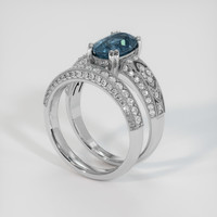 2.32 Ct. Sapphire Ring, Platinum 950 2