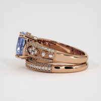 2.33 Ct. Color Change Sapphire Ring, 14K Rose Gold 4
