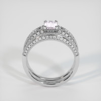 1.12 Ct. Pink Sapphire Ring, 10K White Gold 3