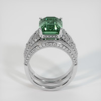 13.00 Ct. Bluish Green Sapphire Ring, 10K White Gold 3